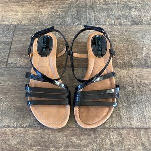 Low Wedge Strap Sandals